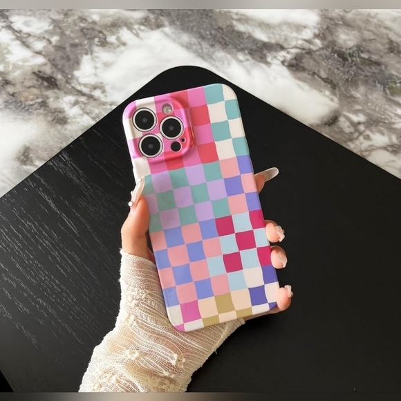 boutique Other - 2 For 35$ NEW! Colorful Checkered Phone Case